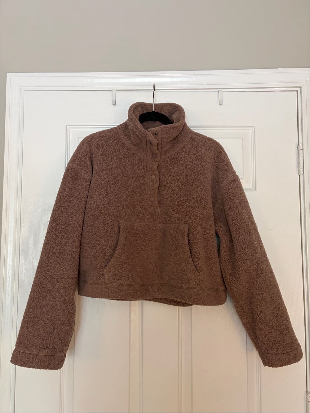 Abercrombie & Fitch Plush Pink Sherpa Pullover